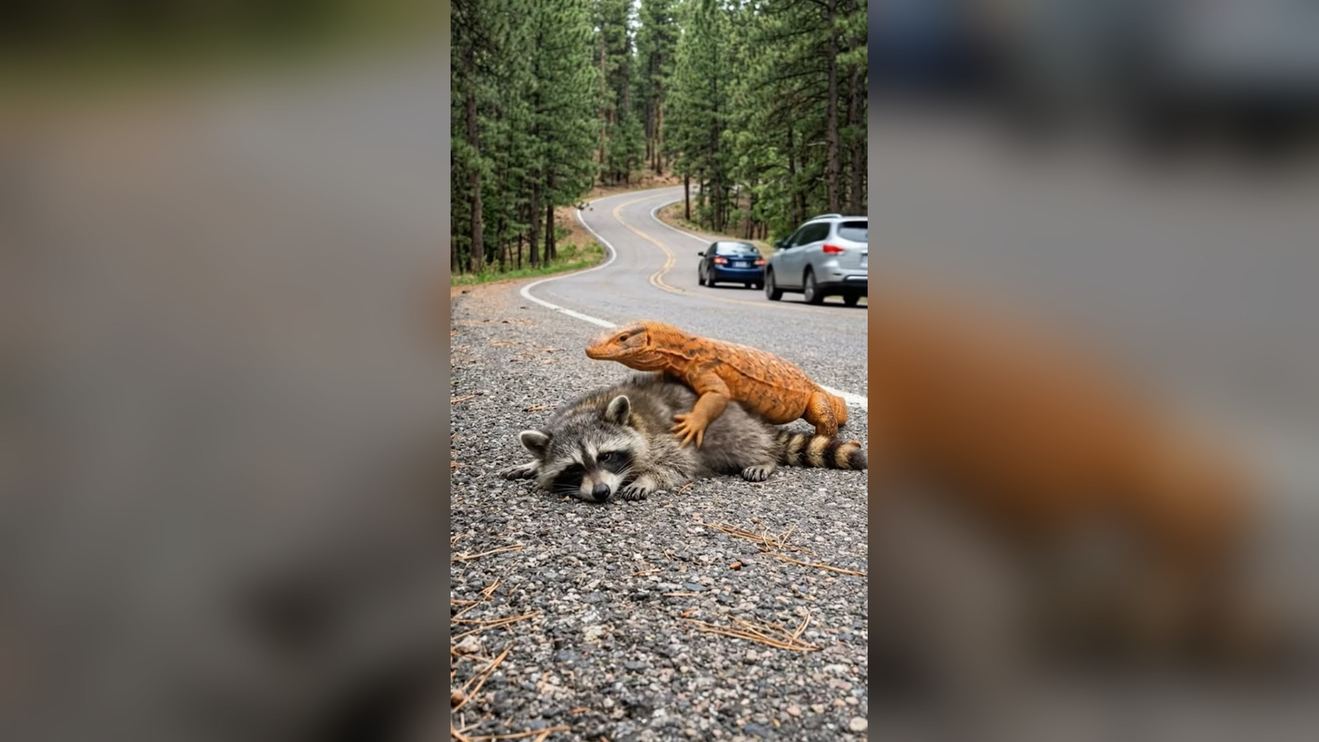 H2704017_Heart Stopping Moment Baby Raccoon Rescued